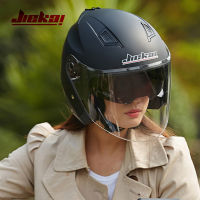 Motorcycle Vintage Dual LensHelmets Motorbike Casco Go Kart Scooter Motor Van Four Seasons Racing Half Helmets Casque Helmet