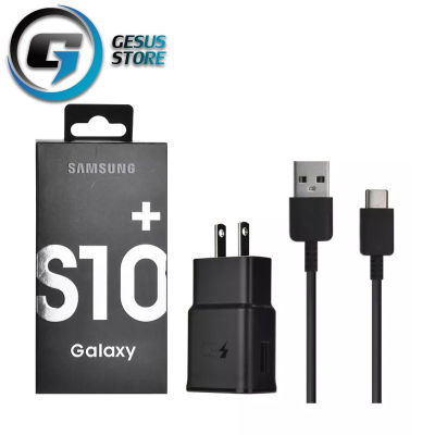 ชุดชาร์จ Samsung S10 สายชาร์จ +หัวชาร์จ ของแท้ Adapter FastCharging รองรับ รุ่นS8/S8+/S9/S9+/S10/S10E/A8S/A9 star/A9+/C5pro/C7pro/C9pro/note8/note9 BY  GESUS STORE
