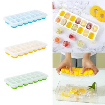 Ice Cube Trays 14 Grids Silicone Ice Cube Molds with Removable