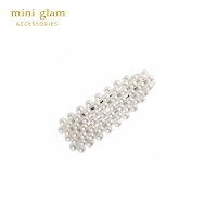 Miniglam Pixie Pearl Hair Clip C กิ๊บติดผมมุกสามเหลี่ยมสีเงิน