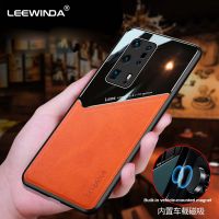 สำหรับ Huawei P40 Pro Plus เคสโทรศัพท์,เคสหนังสองชั้น + เลนส์ลูกแก้วปกป้องผิวเคสฝาหลังกันตก