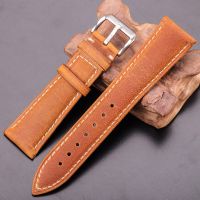 ┅ Oil Wax Genuine Leather Watch Band 4 colors Women Men Cowhide Strap 18mm 20mm 22mm 24mm Clock Bracelet