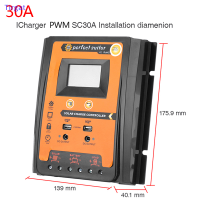 ?【Lowest price】Tirgat PWM SOLAR Charge Controller 12/24V 30/50/70A ตัวควบคุมแบตเตอรี่ Dual USB 5V LCD