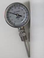 (UIM-Shop) Bi-Metal Thermometer Dial 4" , Range 0-300 C , 1/2" NPT , Model TBM41040222NB34