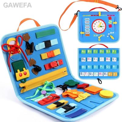 ☈การวางตำแหน่ง✐Mainan Montessori Papan Sibuk untuk Balita Mainan Sensorik Prasekolah Mainan Pendidkan Anak Perempuan dan Anak LAK-Laki untuk 1 2 3 4 5 6 Tahun