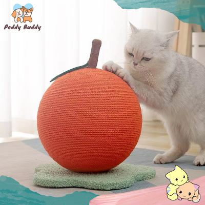 ✿ Peddy ✿ ที่ฝนเล็บแมว รูปส้ม ที่ลับเล็บแมว ที่ลับเล็บ ราคาถูก cat scratching board พร้อมส่ง