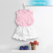 Bộ đồ ngắn tay cho bé gái MẪU MỚI CỰC HOT 100% COTTON Hàng ĐẸP 6-21Kg