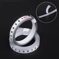 【CC】☃❒  Cuttable Self-adhesive Scale Strip Stickers 10/12.5mm Width Metal Tape Measure Miter Router Table Saw Measuring 0.5-1M