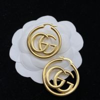 G Home Vintage Classic Style Double Earrings Female Influencer Classy Hot-Selling S925 SiLer Needle Letters