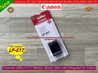 แบตเตอร์รี่ Canon LP-E17 (1040 mAh) RP 750D 760D 800D 850D M3 M5 M6 M6II 200D 200DII 250D 77D ราคาถูก