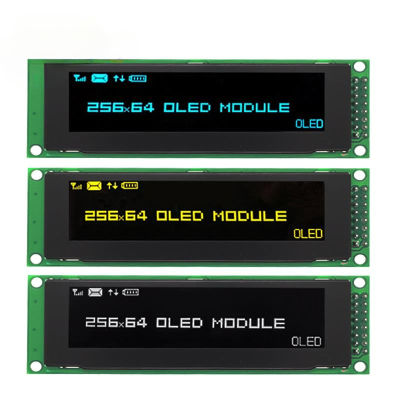 จอแสดงผล OLED 2.8 "; 256*64 25664จุดกราฟิกจอแอลซีดีโมดูลหน้าจอแสดงผล LCM หน้าจอควบคุม SSD1322สนับสนุน SPI