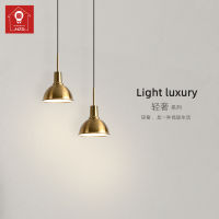 MZD【With 3 Colors Bulb】restaurant Lamp Bar Chandelier Light Luxury Bedroom Background Lamp Simple ข้างเตียงเพดานจี้ Light