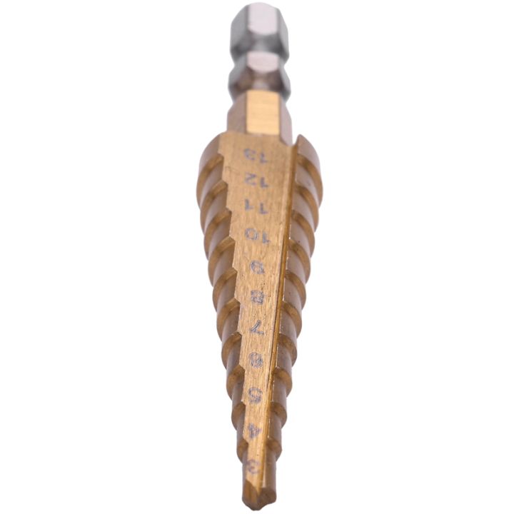 1-4-inch-hex-shank-hss-high-speed-steel-titanium-coated-step-drill-bit-3-13mm