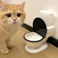 ▧ Funny Pet Cat Toilet Water Dispenser Small Dog Water Bowl Automatic Flow Unplugged Water Dispenser Pet Supplies