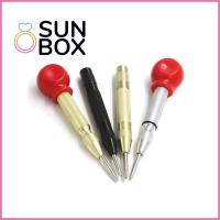 SUN BOX เครื่องมือสำหรับมือ มาร์กเกอร์งานไม้ ชุดระบุตำแหน่ง อัตโนมัติอัตโนมัติอัตโนมัติ โลหะความแข็งสูง สปริงโหลด ดอกสว่านเจาะ ศูนย์เจาะรู