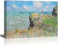 Claude Monet Cliff Walk ที่ Pourville Impressionist ศิลปะบ้านศิลปะผ้าใบศิลปะสมัยใหม่24X36นิ้ว