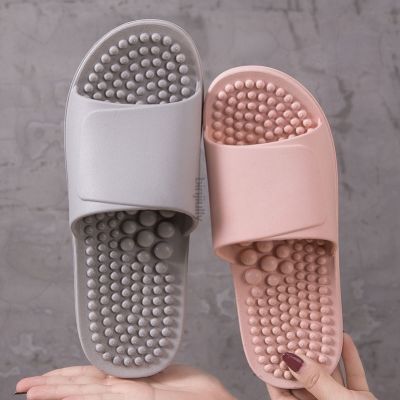 ✆◘ Massage Slipper Female Summer Acupoint Foot Therapy Shoe Indoor Home Soft Bottom Bathroom Anti-Slip Foot Bottom Massager