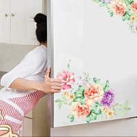 Peony Flowers Wall Stickers Home Decor Wallpaper Removable Vinyl Art Decals For Kids Living Room Toilet Fridge Decoration Poster Wall Stickers  Decals