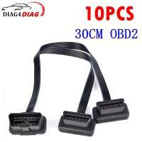 10ชิ้น16Pin 30เซนติเมตร1-2 OBD2เคเบิ้ลขยาย S Plitter ชายกับหญิงคู่ Y OBD เคเบิ้ลวินิจฉัยอินเตอร์เฟซเครื่องมืออะแดปเตอร์ OBD 2 16pin