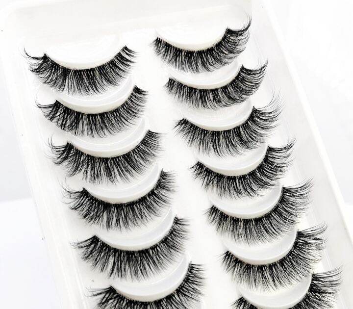 5-10-pairs-invisible-band-lashes-3d-mink-strip-lashes-reusable-false-eyelashes-crisscross-dramatic-lashes-lightweight-eyelashes