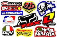 สติกเกอร์ตกแต่งรถ Sticker Logo Motor Sport Racing สปอนเซอร์ U08 ติดรถมอเตอร์ไซค์ บิ๊กไบค์ รถซิ่ง ติดกระจก รถรถยนต์ ติดโช๊ค ติดหมวกกันน๊อค จำนวน 1 แผ่น