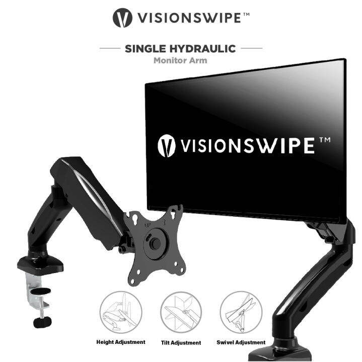 [VISIONSWIPE™] Single Gas Cylinder Monitor Arm / Monitor Mount