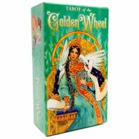 OOTDTY Tarot of the Golden Wheel 78 Cards Deck Tarot Board Game Family Party Oracle Divination Game