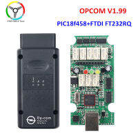 คุณภาพ OPCOM V1.99 OP COM V1.95พร้อม PIC18F458 FTDI ชิปสำหรับ Opel Car Diagnostic Scanner Flash Firmware Update Opcom