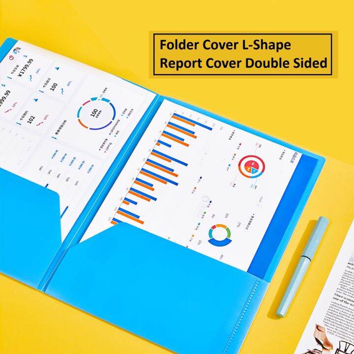 (LT OFFICE) Folder Cover L-Shaped Report Cover Double Sided Size A4 ...