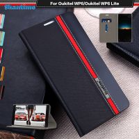 Luxury PU Leather Case For Oukitel WP6 Flip Case For Oukitel WP6 Lite Phone Case Soft TPU Silicone Back Cover