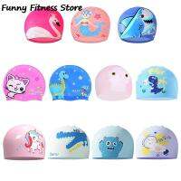 Waterproof Silicone Diving Caps Long hair Wrap Swimming Cap Children Kids Sports Headwear Cartoon Animals Bathing Hats Boys Girl Swim Caps