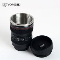 【High-end cups】สแตนเลสกล้อง SLR EF24-105mm กาแฟเลนส์แก้ว1:1ขนาด Caniam แก้วกาแฟสร้างสรรค์ของขวัญ