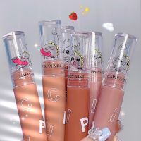 Cappuvini Little Dinosaur Lip Glaze Cosmetics Maquiage Lip Mud Lip Glaze Air Lip Mud Waterproof Long Lasting Women Makeup