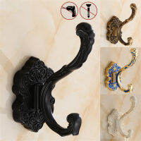 Bathroom Robe Hook Wall Antique Hooks Aluminum Kitchen Towel Hook ss Black Key Hat Bag Hanger Holder Closh Hook