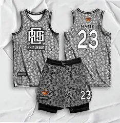 AKIBA Sublimation Print Basketball Jersey (36) Black 