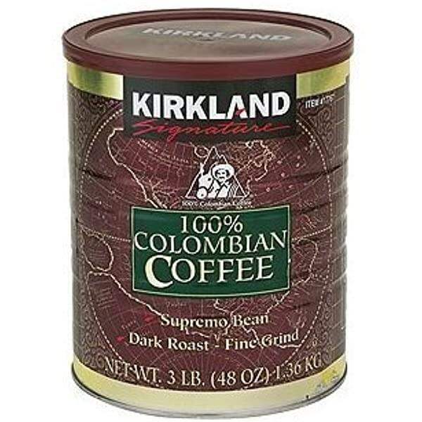 new pattern Kirkland Signature 100 Colombian Filter Coffee Supremo Bean