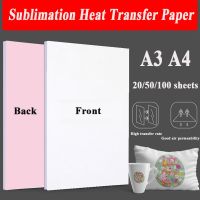 20/100 Sheets A4 A3 Sublimation Heat Transfer Paper for Polyester T-Shirt Cushion Fabrics Cloth Phone Case Printing Design