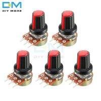 5PCS WH148 Linear Taper Rotary Potentiometer With Cap Red 1K 2K 3K 5K B10K 20K 30K 50K 100K 200K 300K 500K 1M Ohm Diy Electronic