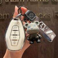 【LZ】♛  Macio TPU Car Remote Key Case Cover Shell Holder Auto Keychain Protector Acessórios de Moda Fit para Chery Jetour X70 X90 X95 Plus