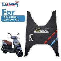 แป้นเหยียบเสื่อรถจักรยานยนต์สกู๊ตเตอร์สำหรับ Honda NB-X NBX WH100T-6A พื้นยางที่กันลื่นพรมพรมเช็ดเท้า