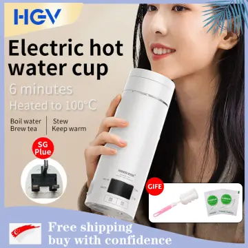 Portable Electric Kettles 400ml Thermal Cup Hot Water Tea Coffee