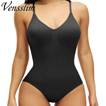  Full Bodysuit for Women Shapewear Body Shaper Mid Thigh V Neck  One Piece Women's Casual Comfy Shapewear Tummy Control : Clothing, Shoes &  Jewelry