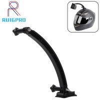 ☏⊕ RP Helmet Stick Extension Arm Mount for GoPro Hero 10 9 8 7 5 6 4 Yi SJCAM SJ4000 H9 Sport Camera Go pro 7 Accessory