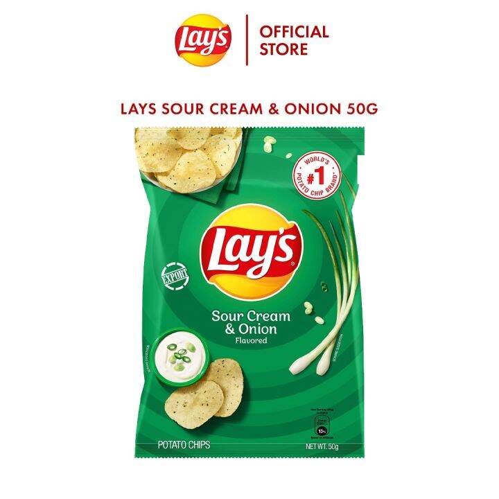 LAYS SOUR CREAM & ONION 50G | Lazada