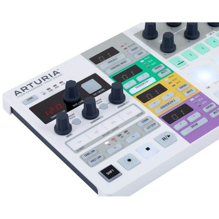 สินค้าขายดี-arturia-beatstep-pro-คีย์บอร์ดประเภท-sequencer-amp-controller-โดยจะสามารถ-sequence-เสียงกลองได้-16-แทร็ค-ประกันศูนย์-1-ปี-ที่ชาร์จ-แท็บเล็ต-ไร้สาย-เสียง-หูฟัง-เคส-ลำโพง-wireless-bluetooth-