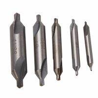 【SALE】 tpcnmw 5ชิ้น HSS ชุดดอกสว่านศูนย์รวม60องศา Countersink ชุดกล่องเครื่องมือ1.5Mm 2.0Mm 2.5Mm M 4Mm