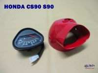 HONDA SC90 S90 SPEEDOMTER&amp;HEADLIGHT CASE “RED” #เรือนไมล์และกระโหลกไฟหน้า สีแดง