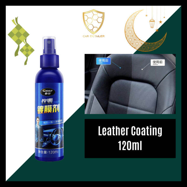 Chief Leather Interior Coating 120ml Dashboard UV Care Interior Plastic Protection Leather