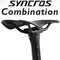 SYNCROS อานจักรยานคาร์บอนไฟเบอร์แมตต์ถนน/จักรยานเสือภูเขา Bantal Kursi จักรยาน MTB 27.2/30.8/31.6Mm * 350/400Mm