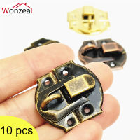 10PCS Mini Jewelry Chest Gift Wine Wooden Box Case Toggle Latch Suitcase Hasp Hook Can Lock With Screws Furniture Hardware